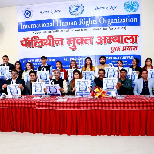 'पॉलिथीन मुक्‍त स्‍वस्‍थ अम्‍बाला' कार्यक्रम का आयोजन